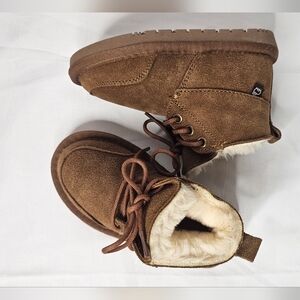 Lamo Chukka Jordan Boots  Suede Chestnut Toddler Size 7C Comfy Soft NWOB